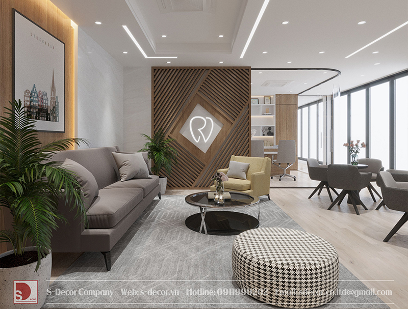 Thiết kế phòng chờ có nhiều cây xanh
