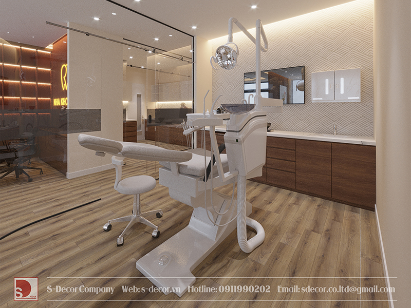 Màu sắc của thiết kế nha khoa hiện đại đơn giản
